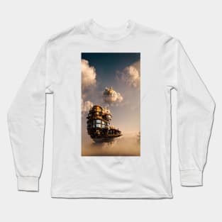 Steampunk Floating Island Long Sleeve T-Shirt